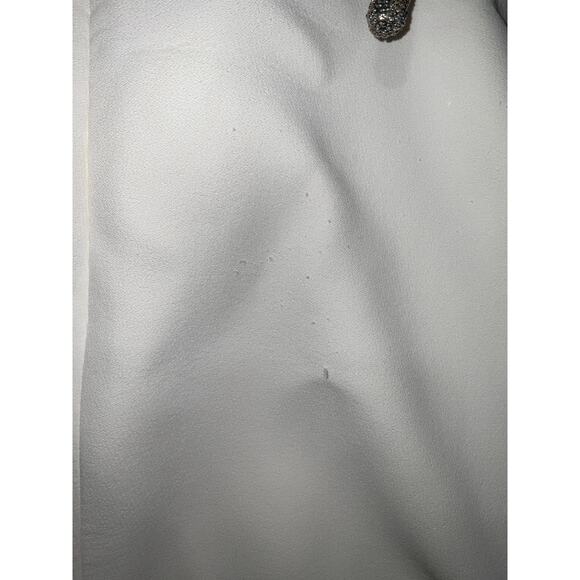 Versace White Viscose Wool Cocktail Dress Size 36 - Picture 8 of 9